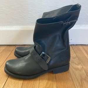 Frye Boots Black Leather